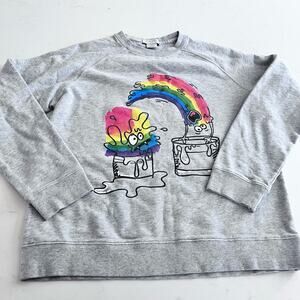Stella McCartney boy s gray graphic sweatshirt size 14